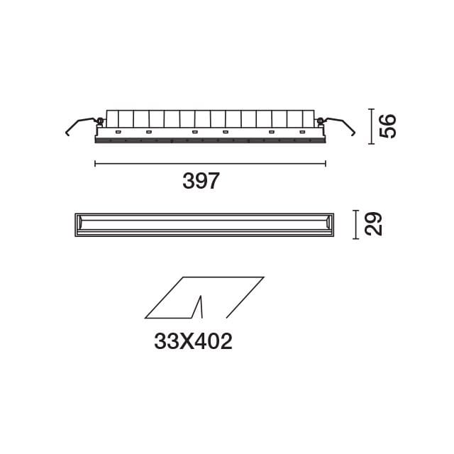 Встраиваемые светодиодные настенные светильники для столешниц iGuzzini Laser Blade ARCH-00105522 - Вид №8