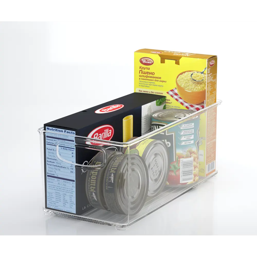 Контейнер для пищевых продуктов KONSENSA 31.2x15.2x12.7 см пластик прозрачный STLM-2167298 - Вид №6