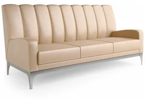 Caroti 3-х местный кожаный диван в современном стиле Concept Art.143 - quartz