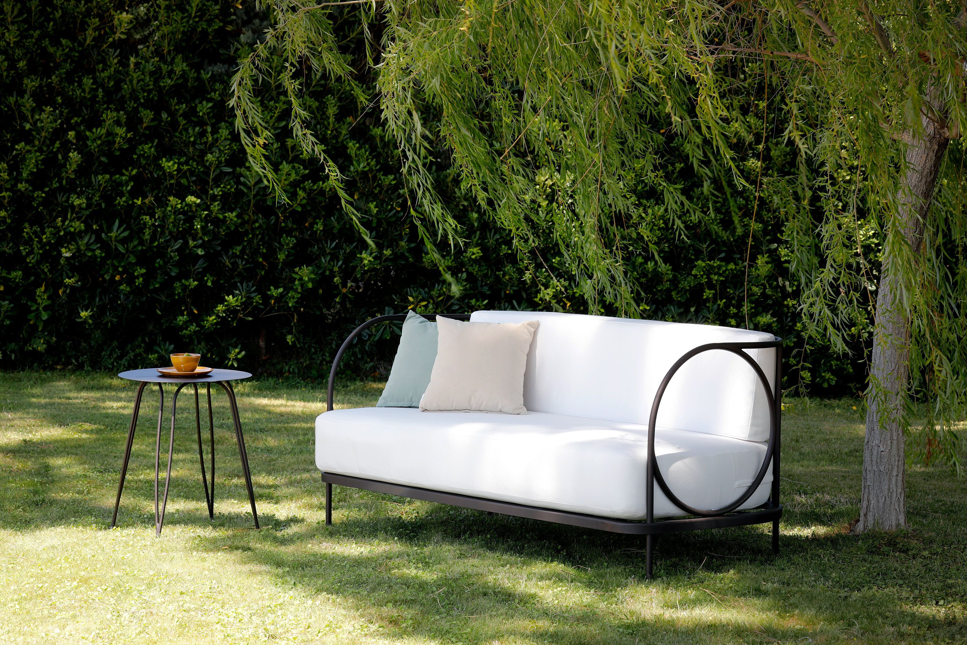 Оцинкованный железный диван и акриловые тканевые подушки Unopiù Овен ARCH-00127147 - Вид №4
