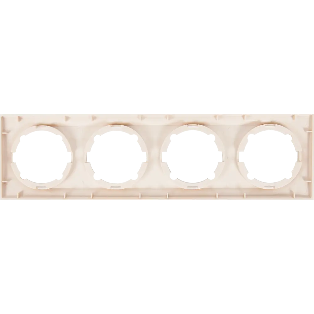ONEKEYELECTRO Florence - рамка на 4 поста бежевая для розеток и выключателей 82127002 STLM-0019887 - Вид №2