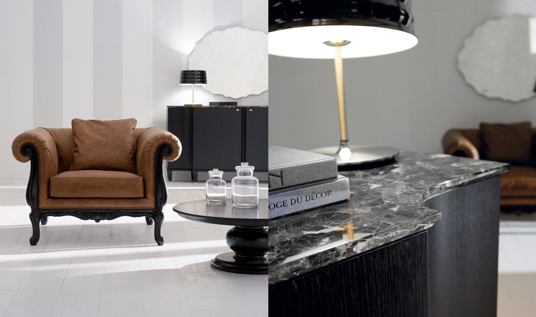 Кожаное кресло с подлокотниками OPERA CONTEMPORARY Sansone ARCH-00122926 - Вид №1