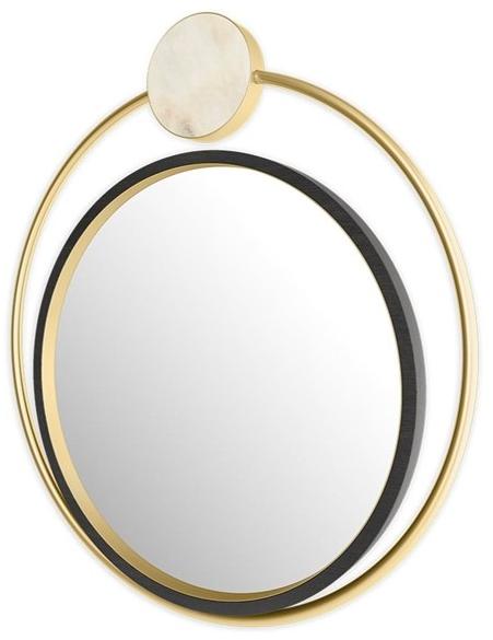 FRATO Круглое зеркало из латуни с настенной рамой  Fac050022aaa  - Вид №1
