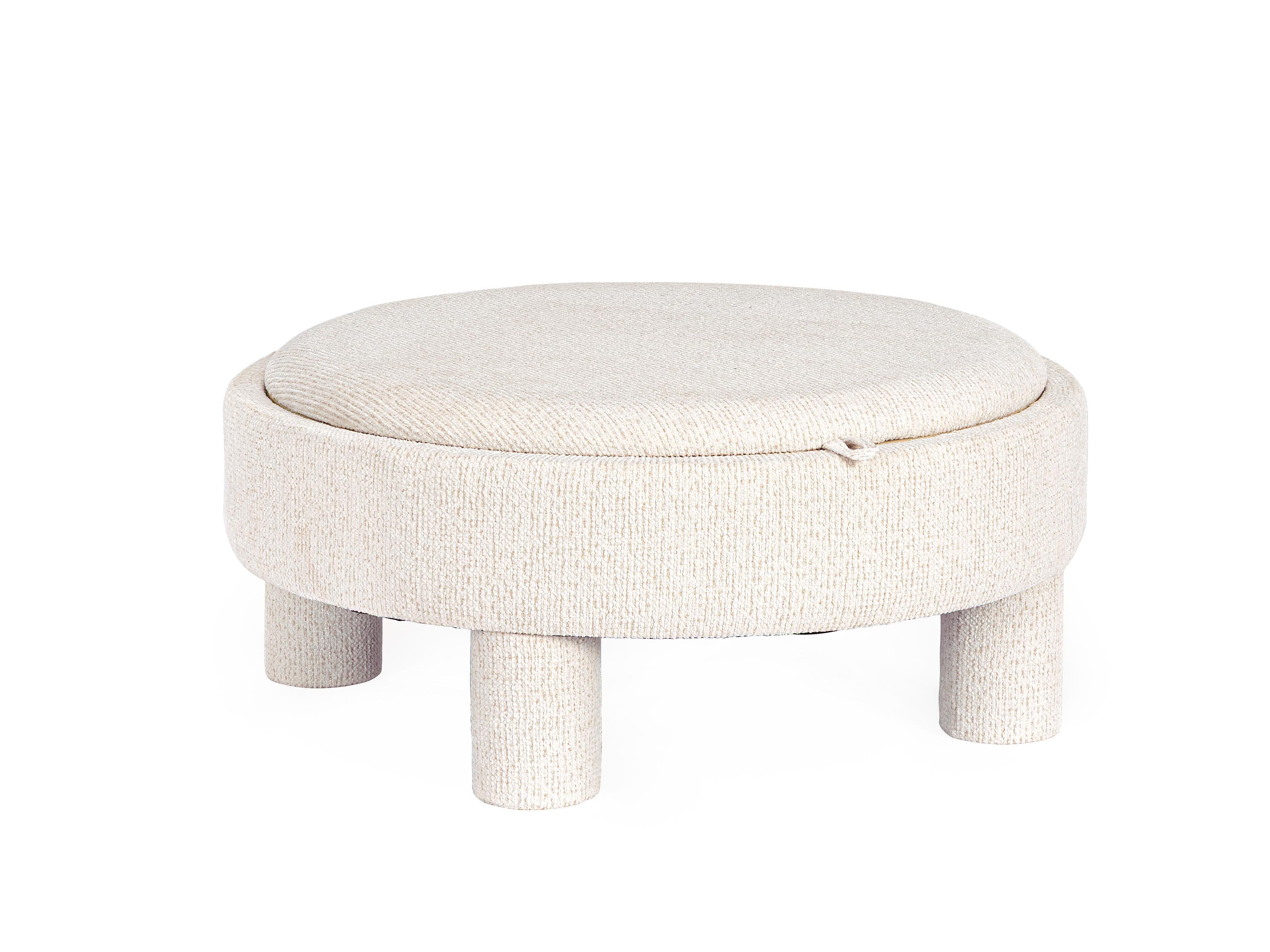 Круглый пуф из ткани BIZZOTTO TANYA ARCH-00151030 - Вид №6