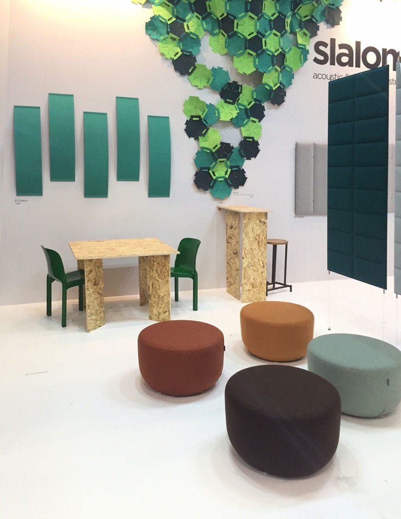 ПЭТ акустическая панель Slalom войлок ARCH-00016390 - Вид №3