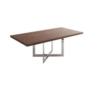 Обеденный стол деревянный прямоугольный темный орех 220 см 8368 UNICO  249539 Орех;коричневый