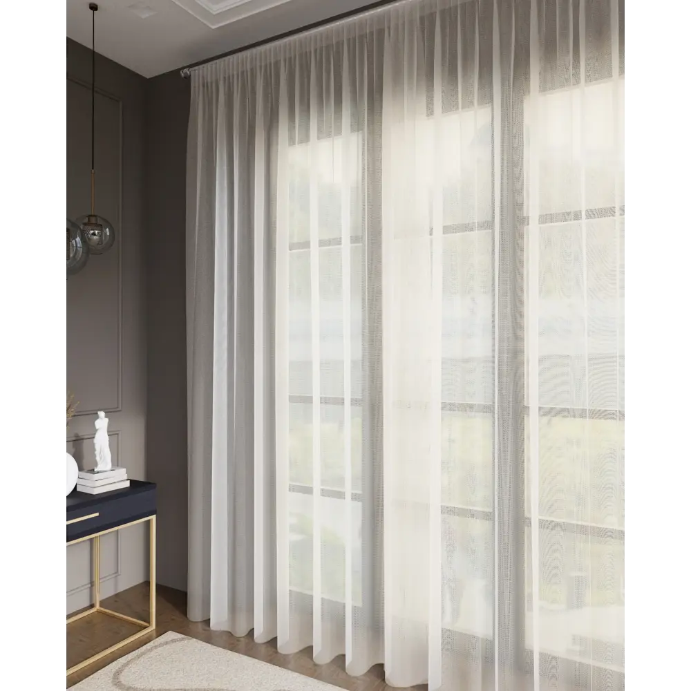 MIAMOZA Тюль Елочка - воздушная занавеска для уютного интерьера 89398900 STLM-1569894