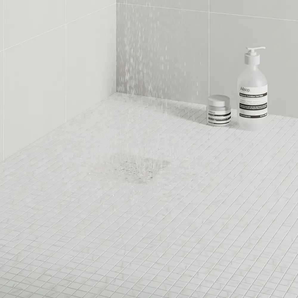 Мозаика Marble Ven White Antislip стекломасса 31.1x5.3 см цвет белый Santreyd Мозаика Onix STLM-2076157 - Вид №7