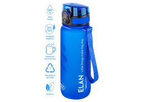 90604681 Бутылка для воды 280138 Style Matte 0.50 л стекло цвет синий STLM-0303218 ELAN GALLERY