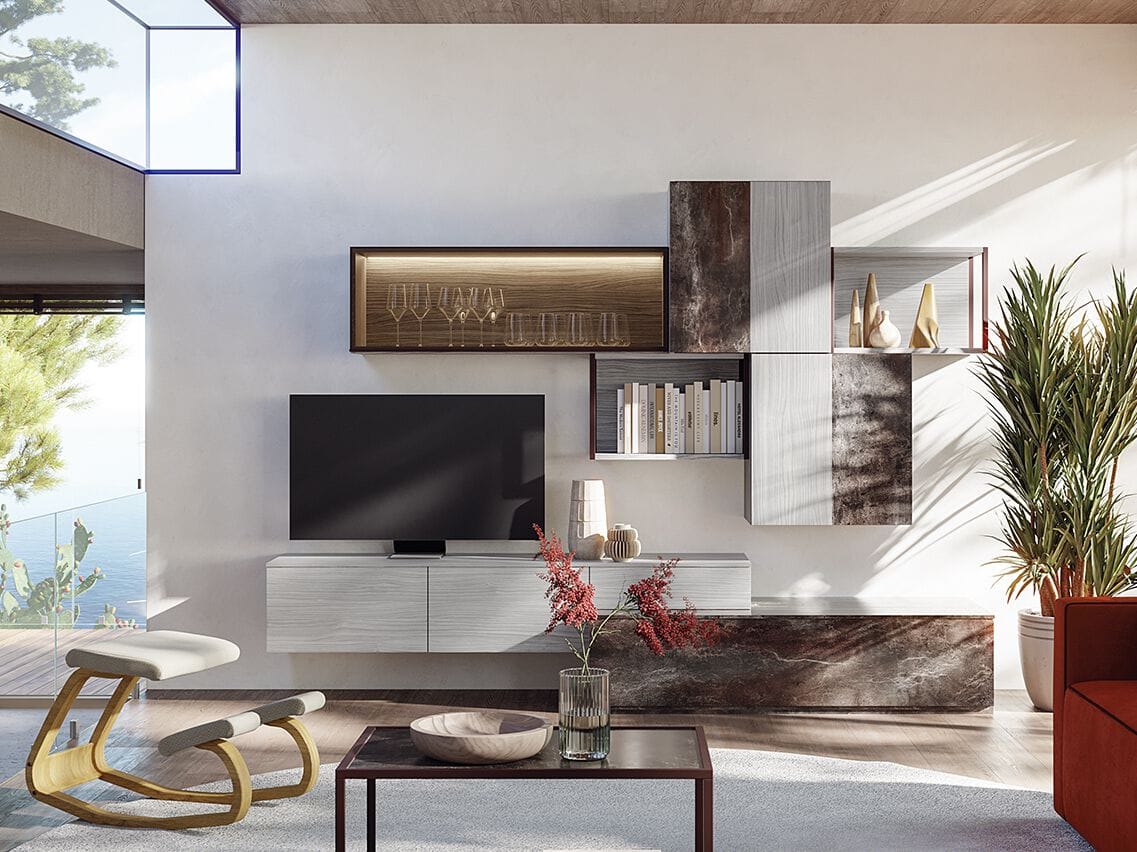 Оборудованная стена Giessegi день за днем ARCH-00077281