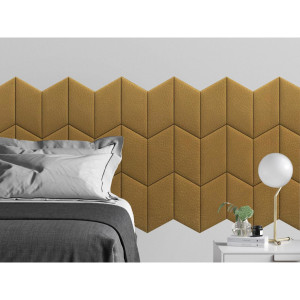 Стеновая панель Eco Leather Gold цвет золотой 30х45см 2шт TARTILLA