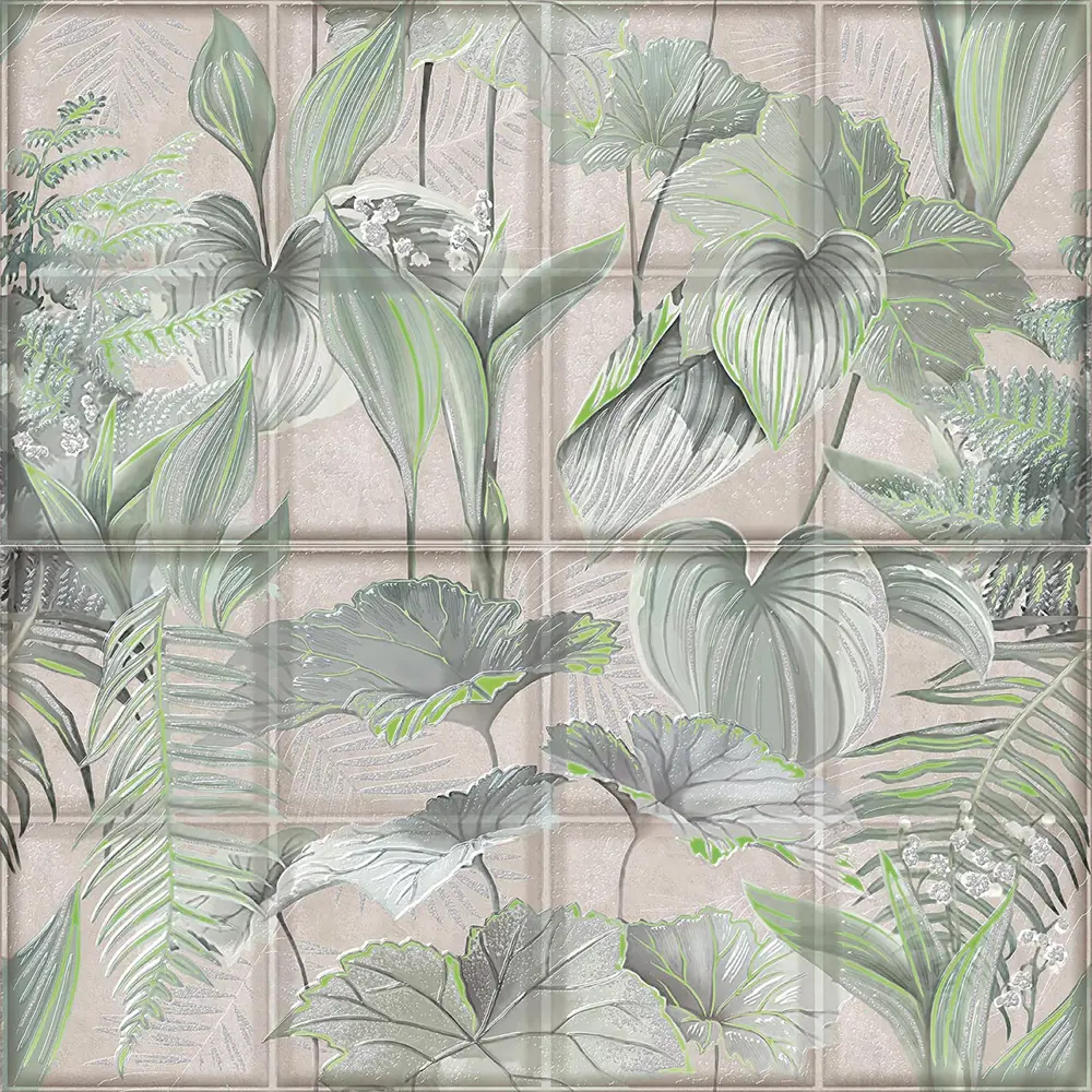 Панно настенное Azori Maiolica Crema 63x63 см цвет зеленый 2 шт 84735828 STLM-2027602 Kerlife