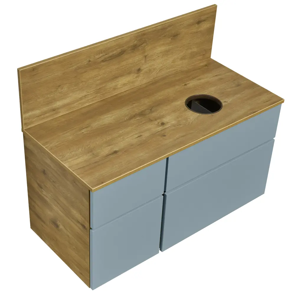 Тумба под раковину Aquaton Мишель 100 см, цвет дуб руст/фьорд STLM-2039164 - Вид №3