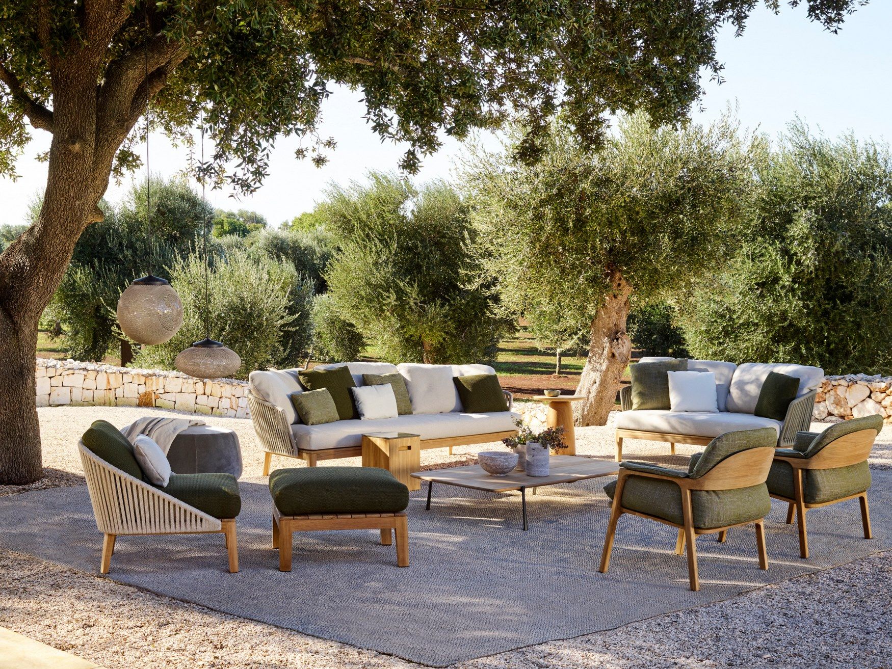 2-местный тканевый мягкий садовый диван TRIBÙ Mood ARCH-00078198 - Вид №3