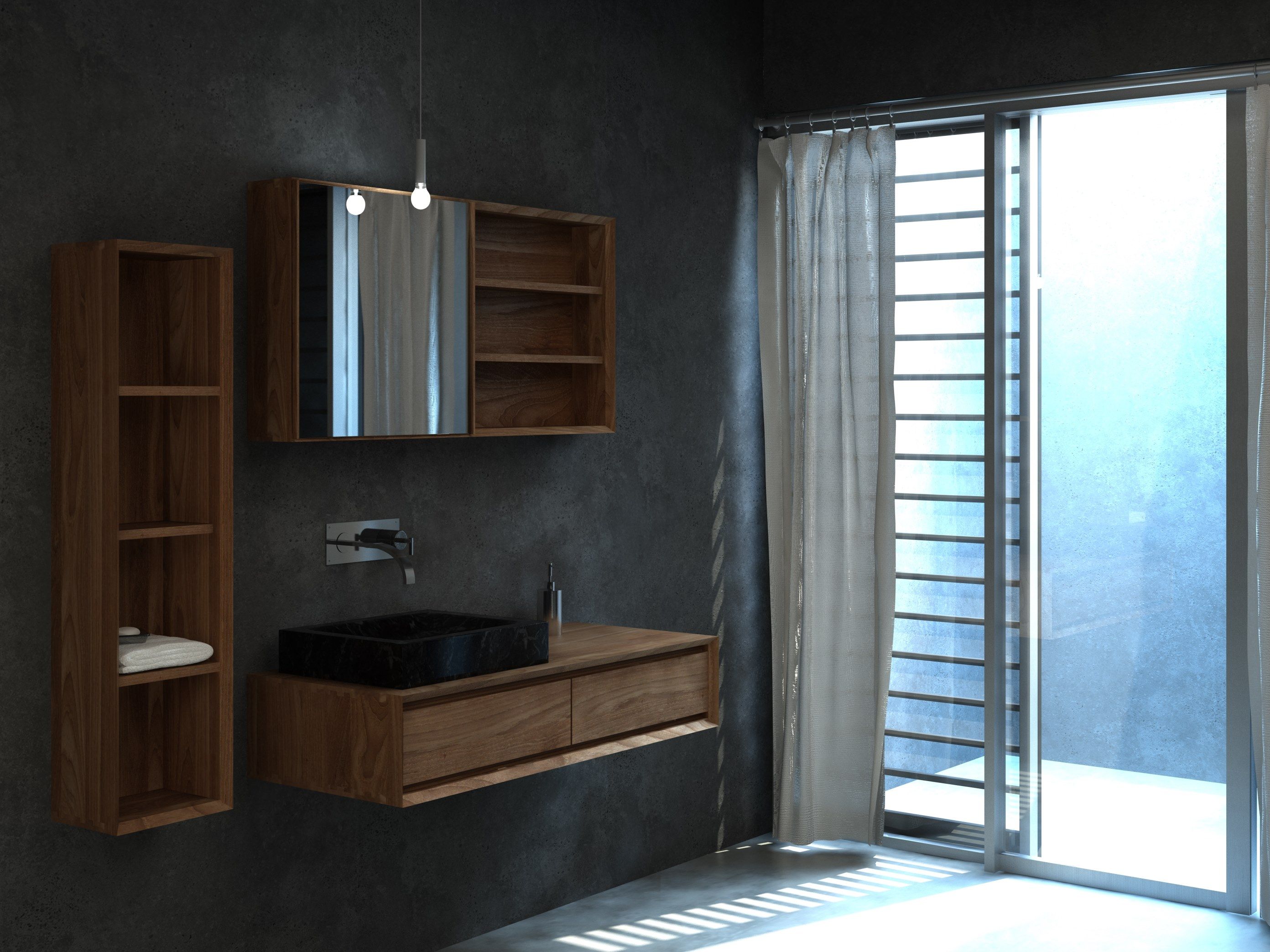 Прямоугольное настенное зеркало с контейнером KARPENTER ARCH-00035078 - Вид №5