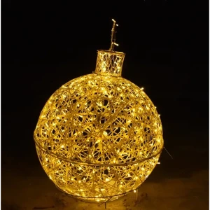 Электрическая светящиеся фигура Елочная игрушка 400 LED 150x150x150 см теплый белый свет 86164014 STLM-2102621