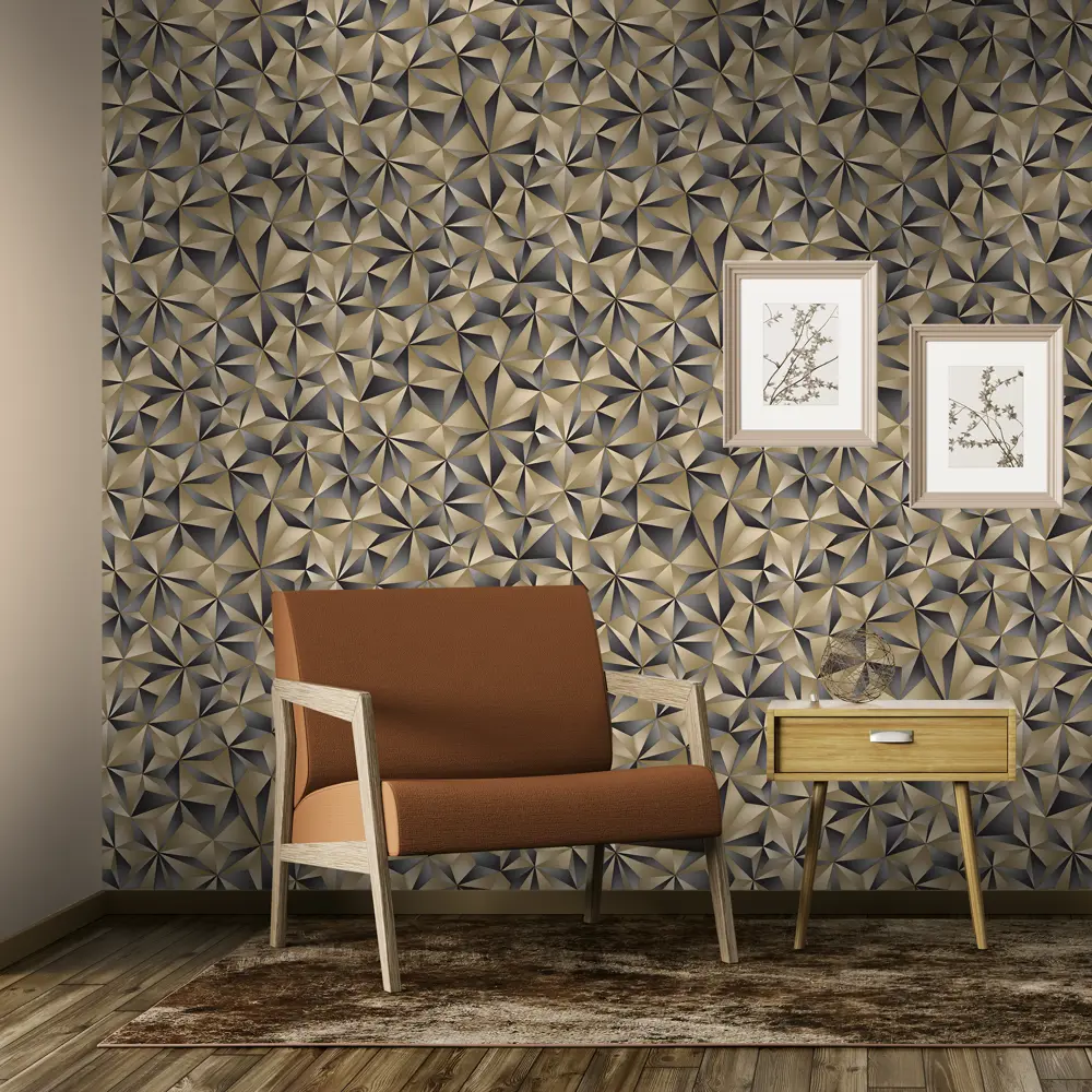 Обои флизелиновые Ornamy L Etoile бежевые 1.06 м 8016-02 L'etoile STLM-2148716 - Вид №3