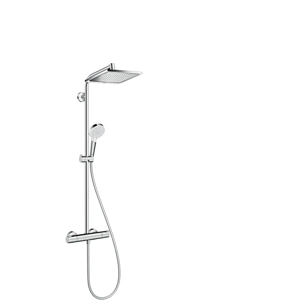 Душевая стойка Hansgrohe Crometta Е 240 2 режима с термостатом 82600636 STLM-2045723  - Вид №1