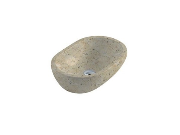 Овальная столешница из травертина Galassia MATERIA ARCH-00071360