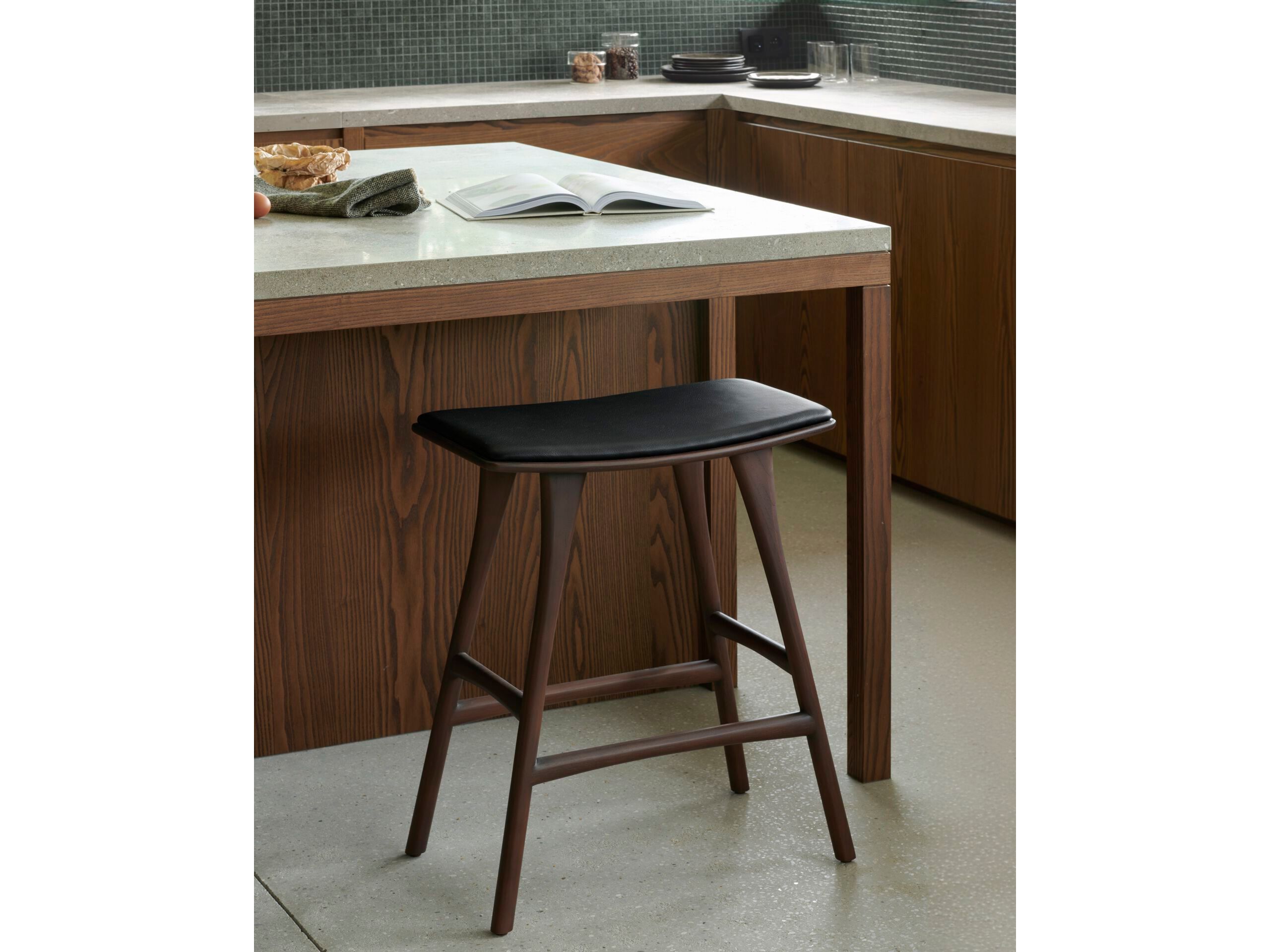 Кухонный стул из тикового дерева с мягким сиденьем Ethnicraft кость ARCH-00059680 - Вид №7