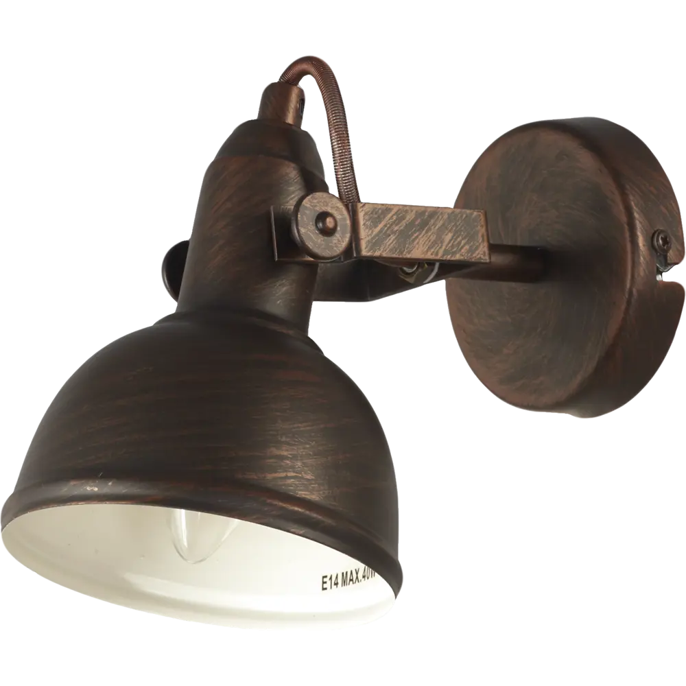 Спот Martin 1xE14x40 Вт, металл, цвет коричневый Arte Lamp STLM-2067414