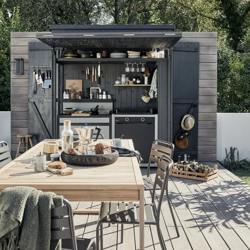 Стол садовый раздвижной Naterial Solaris 180-240x90x75 см акация светло-коричневый Товар без серии STLM-2062329 - Вид №31