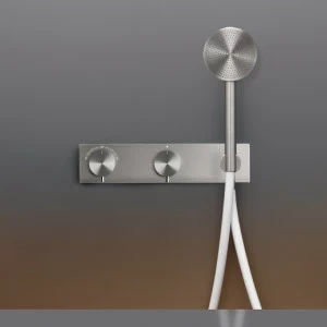 Настенный термостатический набор смеситель для ванной / душем с 2-ходовой переключающий и круглый ручного душа диаметром 80 м т  MIL25H CEADESIGN