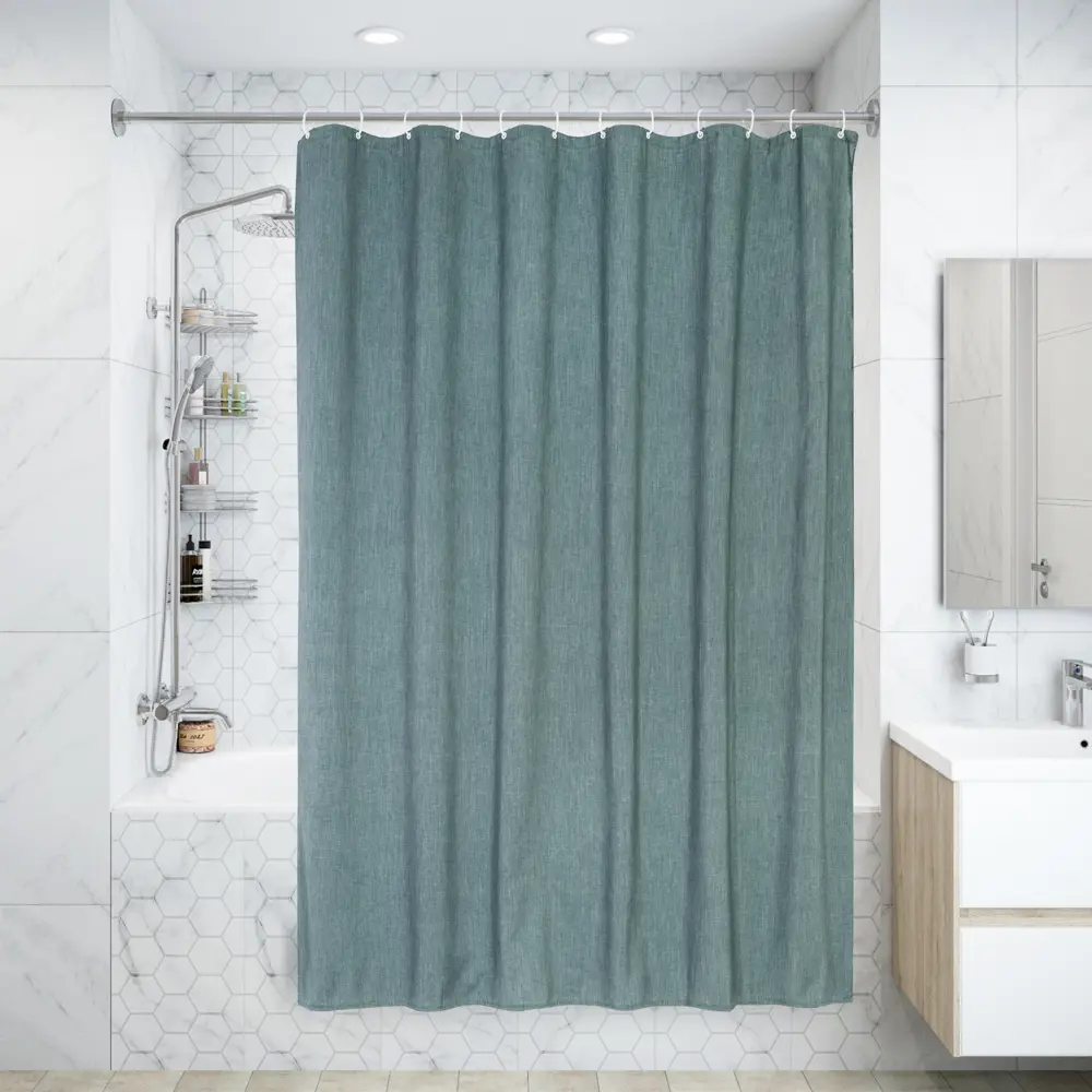 Штора для ванной SWENSA Leda — защита от брызг и стильный акцент 83860572 BSC-90 STLM-0045125 - Вид №5