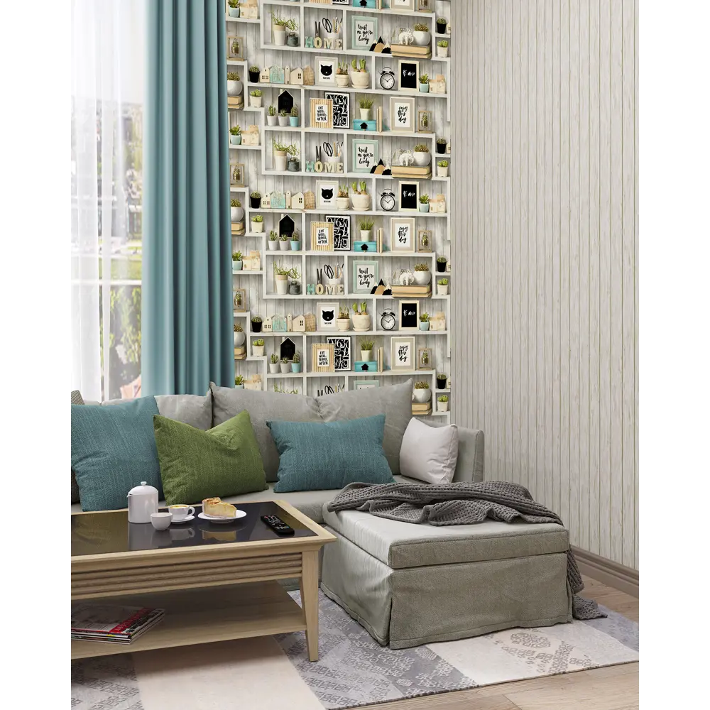 Обои флизелиновые Палитра Sweet Home серые 1.06 м PL71067-46 STLM-2124391 - Вид №3