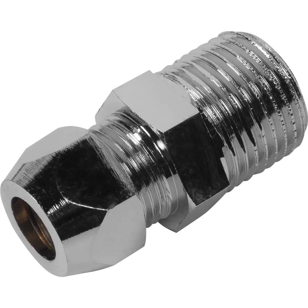 Переходник для гибкой подводки, 10х1/2" мм, латунь, цвет хром Santreyd STLM-2075039