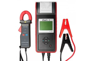15872453 Профессиональный тестер аккумуляторных батарей IC-700, АКБ 12/24В, до 2000А, тест системы пуска и зарядки, вольтметр, съемные кабеля, принтер, амперметр iCarTool