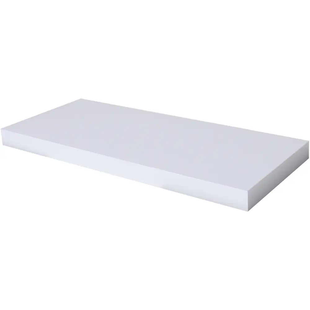 Полка мебельная прямая 60x23.5x3.8 см МДФ цвет белый SPACEO STLM-2156267