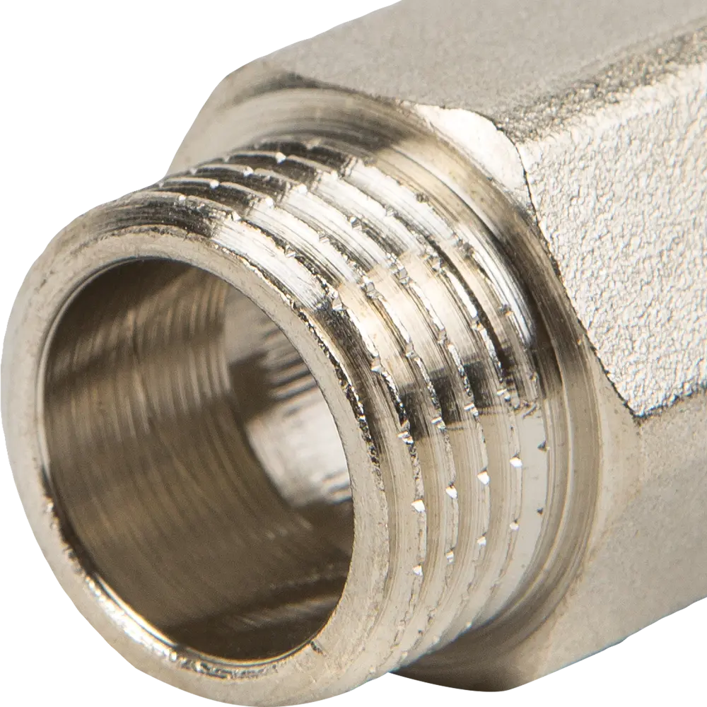 Удлинитель Valtec 1/2"х25 мм внутренняя-наружная резьба никелированная латунь VTr.197.N.0425 STLM-2042405 - Вид №1