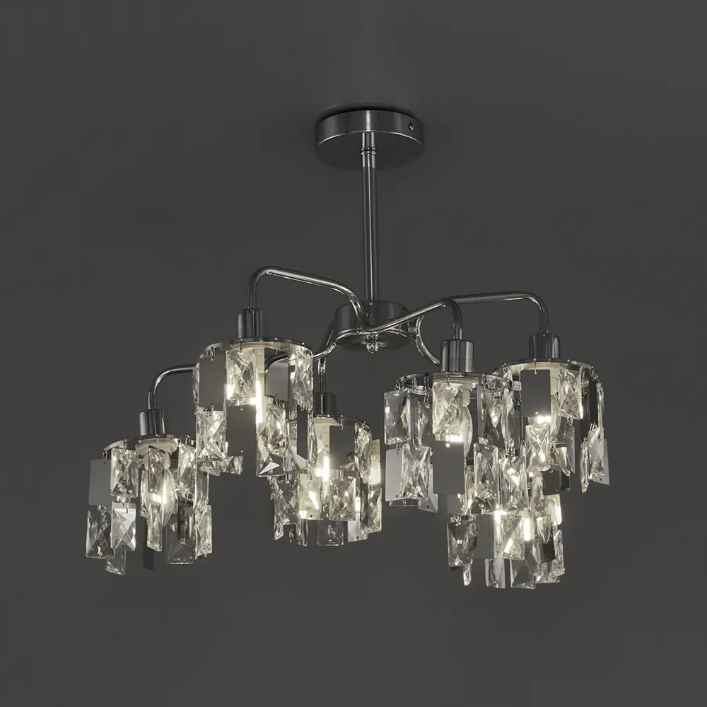 Люстра потолочная Wink Эстер NX2255/6, 6 ламп, 18 м², цвет хром STLM-2039808 - Вид №2