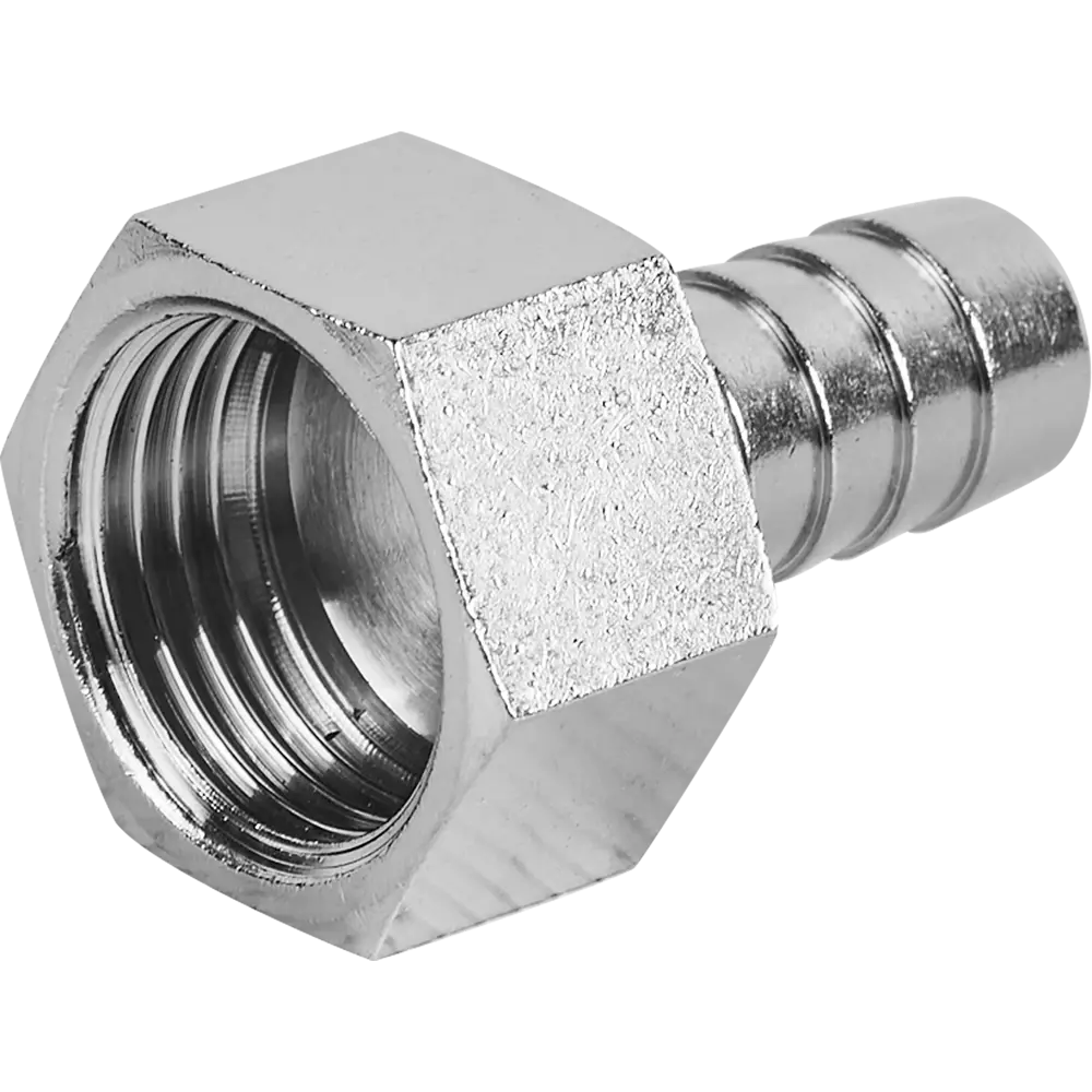 Штуцер STOUT для трубопроводов 1/2"x12 мм с никелированным покрытием 84868145 STLM-0056486 - Вид №1