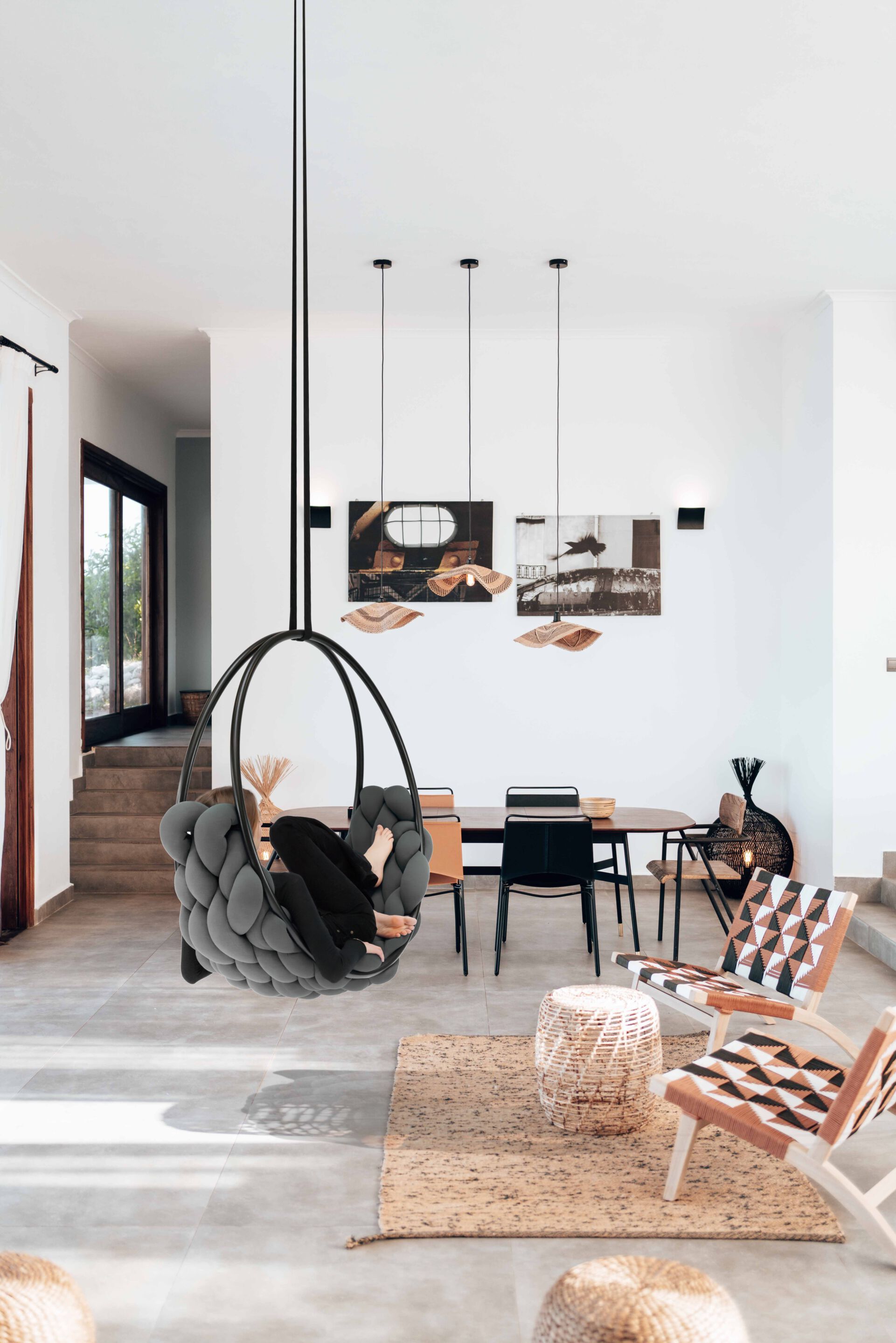 Хлопковое подвесное кресло Iwona Kosicka Design SWING PLAIT ARCH-00136062 - Вид №12