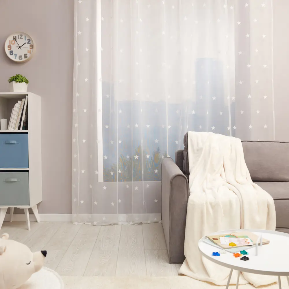 Тюль на ленте Stelle 300x280 см цвет белый СТОЛИЦА ТЕКСТИЛЯ STLM-2000291