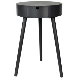 Журнальный столик овальный 40x61 см черный