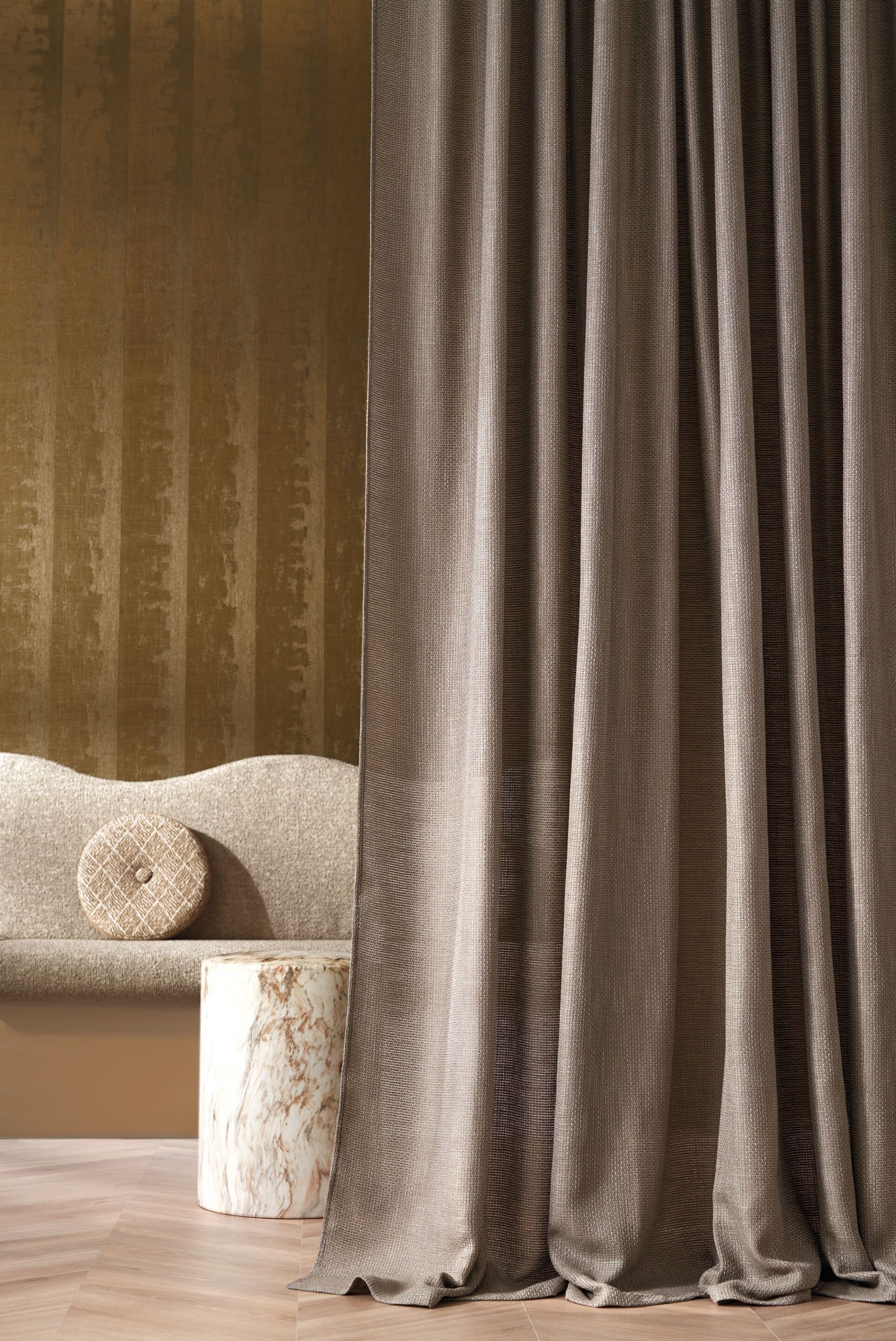 Высокопрочная однотонная огнестойкая ткань Casamance Висконти ARCH-00125986 - Вид №1