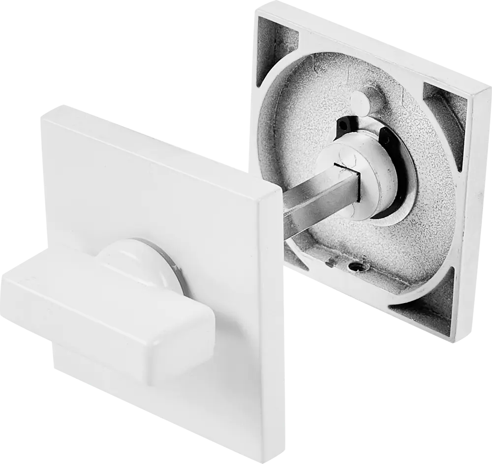 PUERTO Фиксатор дверной Slim AL 03 MSW - надежная защита в матовом белом 86523063
