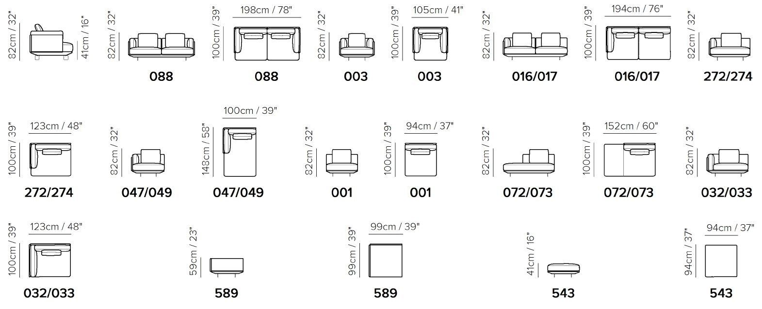 Угловой диван из ткани Natuzzi Italia кампус ARCH-00048872 - Вид №10