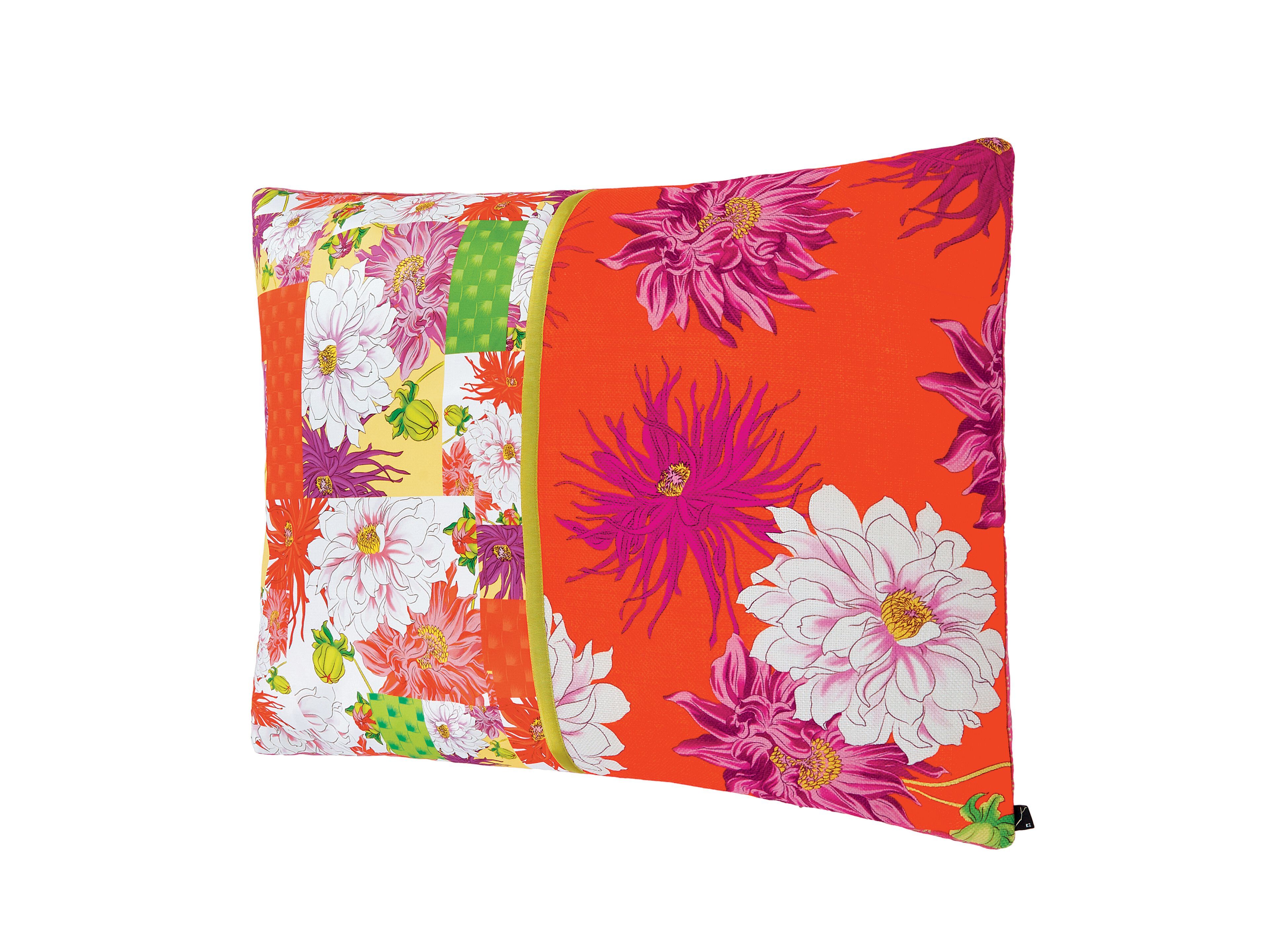 Прямоугольная подушка из ткани с цветочным рисунком K-3 Hana Pop ARCH-00137725