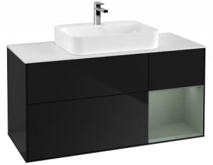 Villeroy&Boch Тумба под раковину Прямоугольная версия F421GMPH Finion Glossy Black Lacquer