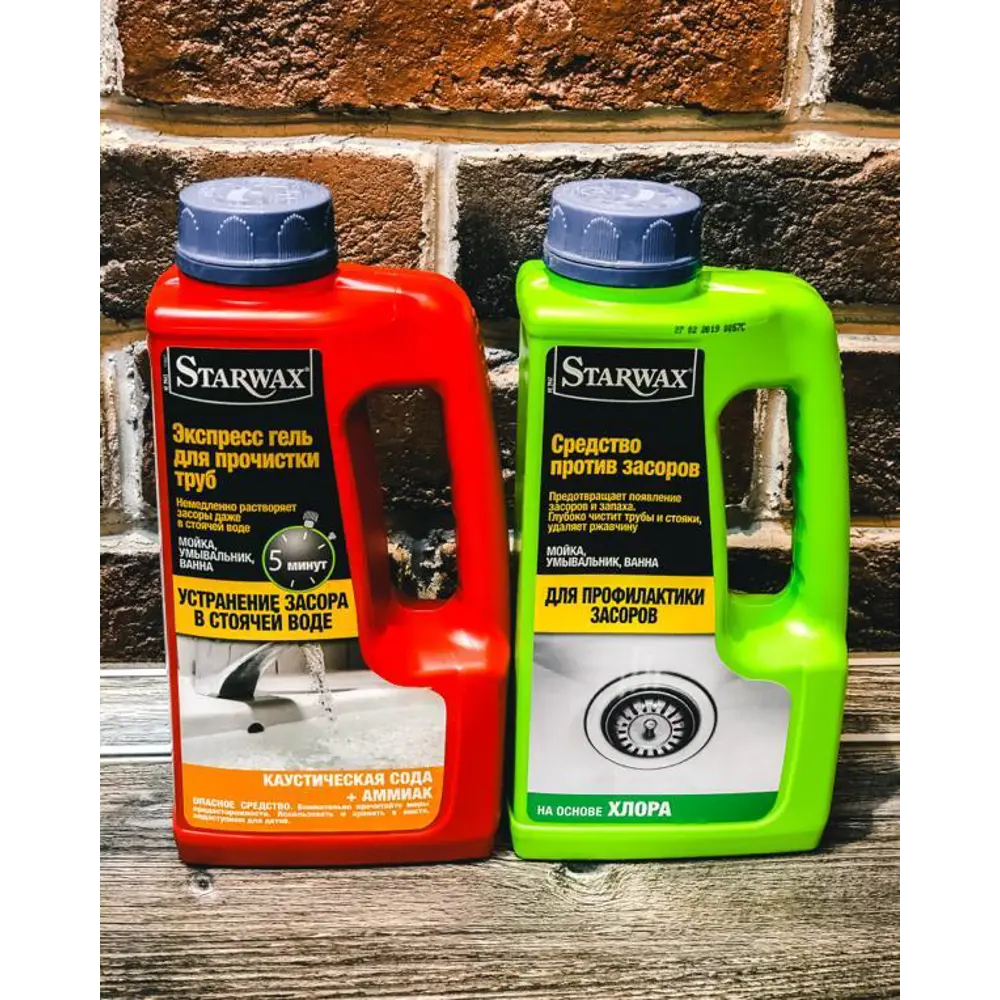 Средство против засоров Starwax, 1 л STLM-2023615 - Вид №3