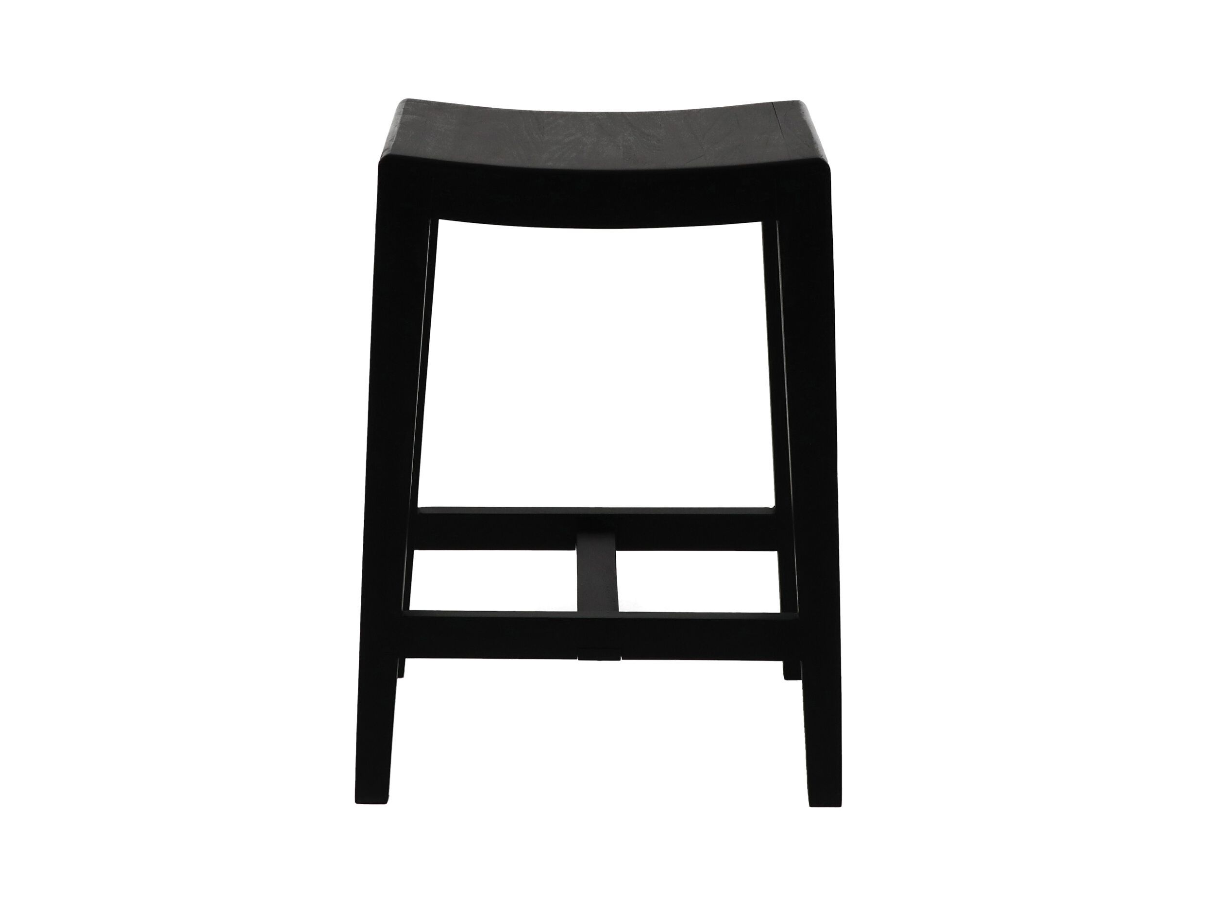 Высокий кухонный табурет из манго с подставкой для ног POMAX KENT ARCH-00119444 - Вид №1