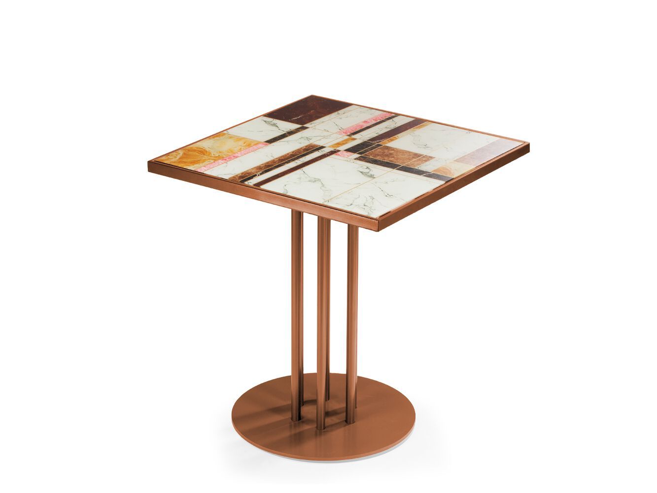 Квадратный стол из стекла и металла Mambo Unlimited Ideas PRAGA ARCH-00149242