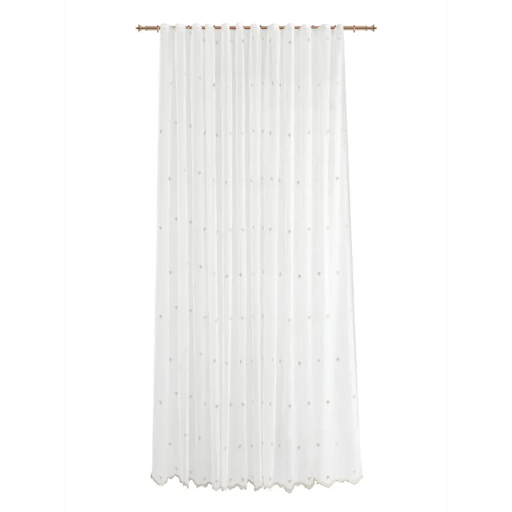 Тюль на ленте Лика 300x280 см цвет бело-розовый MIAMOZA STLM-2042523 - Вид №1