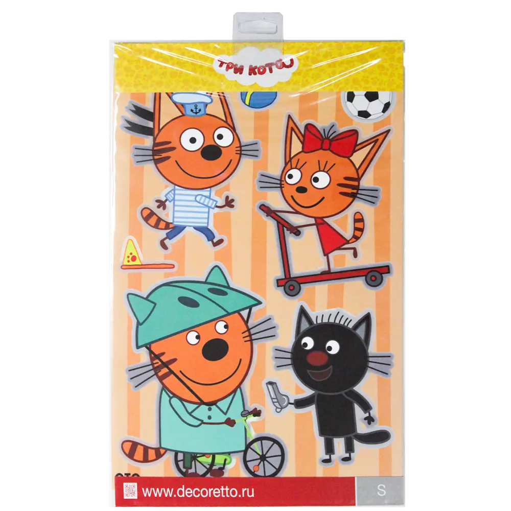 Наклейка Три кота коржик играет 23x35 см 82550361 STLM-2049563 Santreyd  - Вид №2