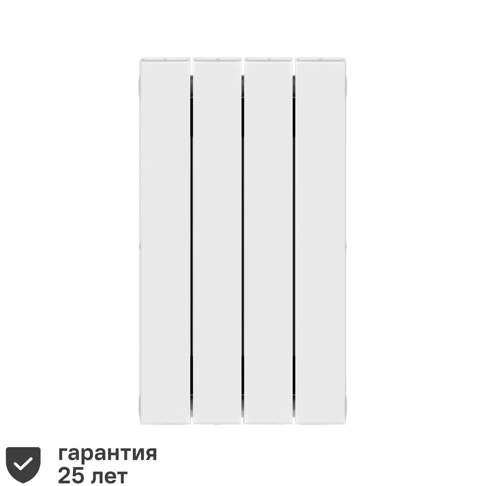 Радиатор секционный Rifar Supremo S50004RAL1015 500/90 4 секции боковое подключение биметалл бежевый 82560843 STLM-2068724