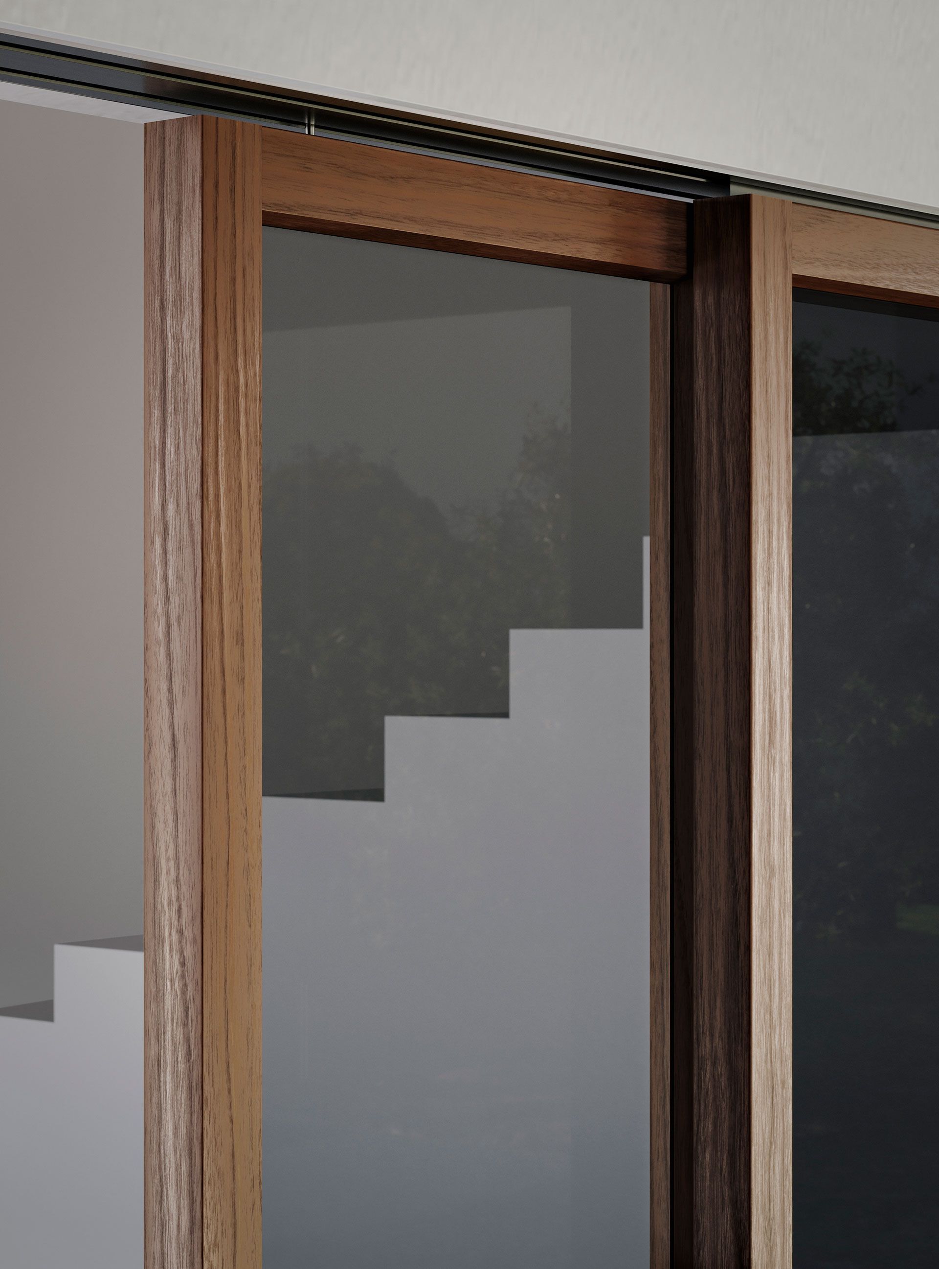 Стеклянная дверь Lualdi раздвижные и поворотные стеклянные системы ARCH-00024476 - Вид №3